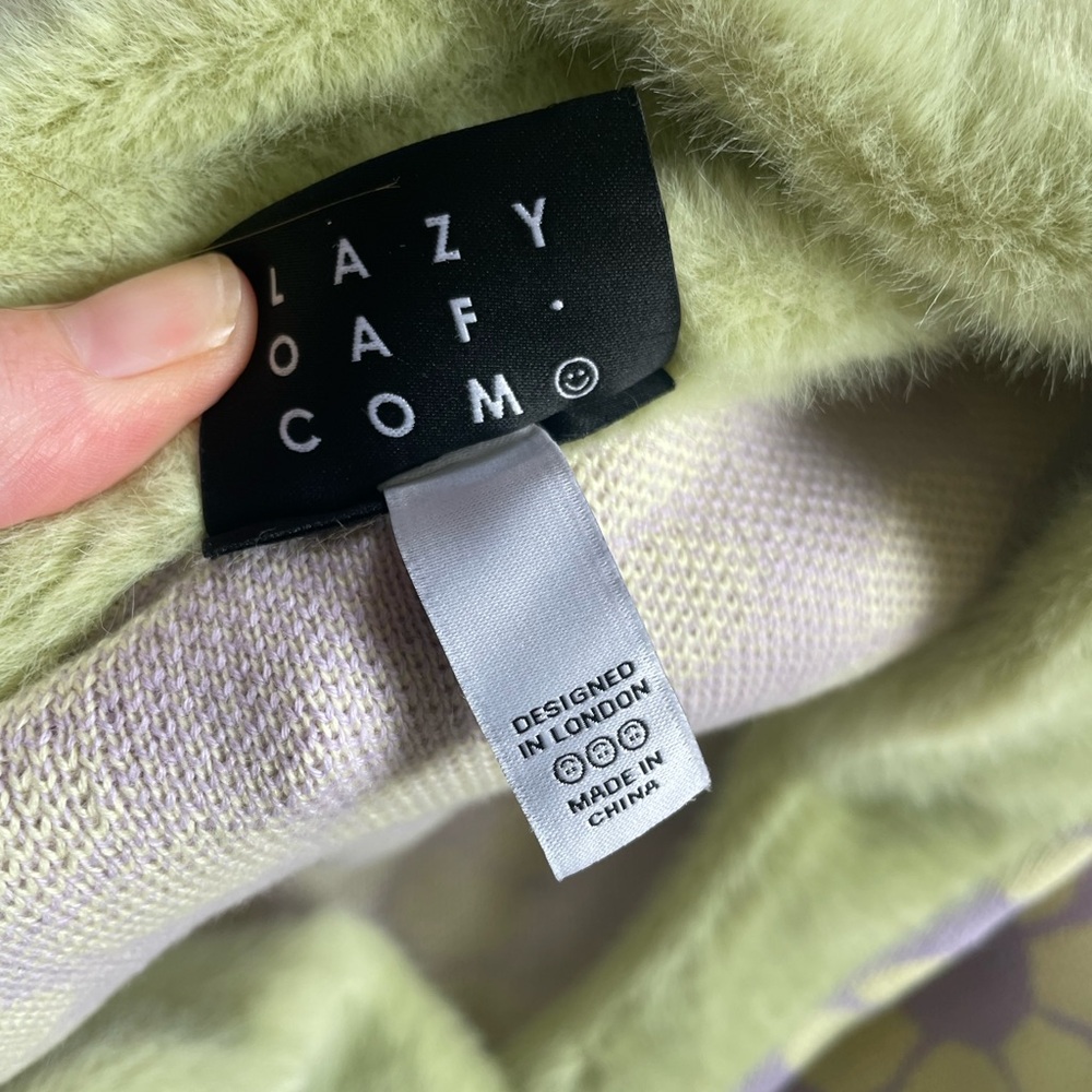 Lazy Oaf Sweaters Lazy Oaf Flower Repeat Furry Ca… - image 4